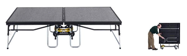 Rental store for STAGE, 6 X8 , FOLDING, STEEL in Howell MI